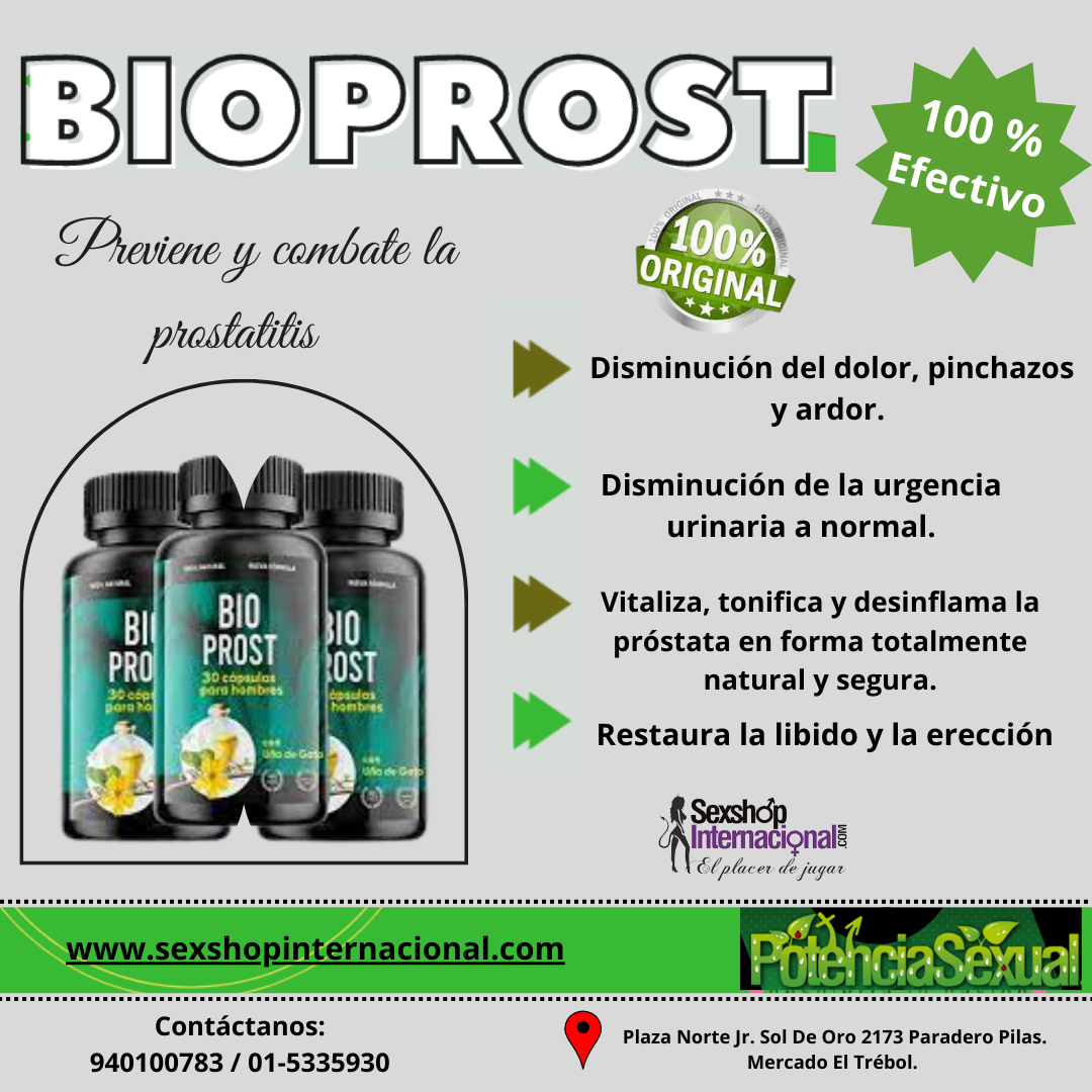 Bio Prost Restaura la libido y la erección.